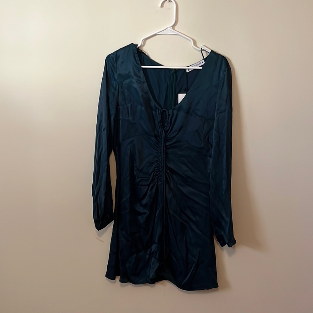 Teal mini dress